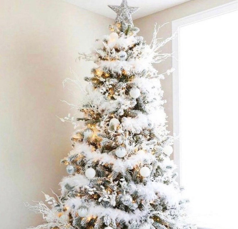 Real Feather Garland White Feather Garland christmas Etsy