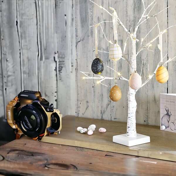 Branche d'arbre blanche à DEL | Arbre décoratif | Arbre de table | Arbre de Pâques | Arbres de Noël | Cadeau fête des mères | Arbre lumineux