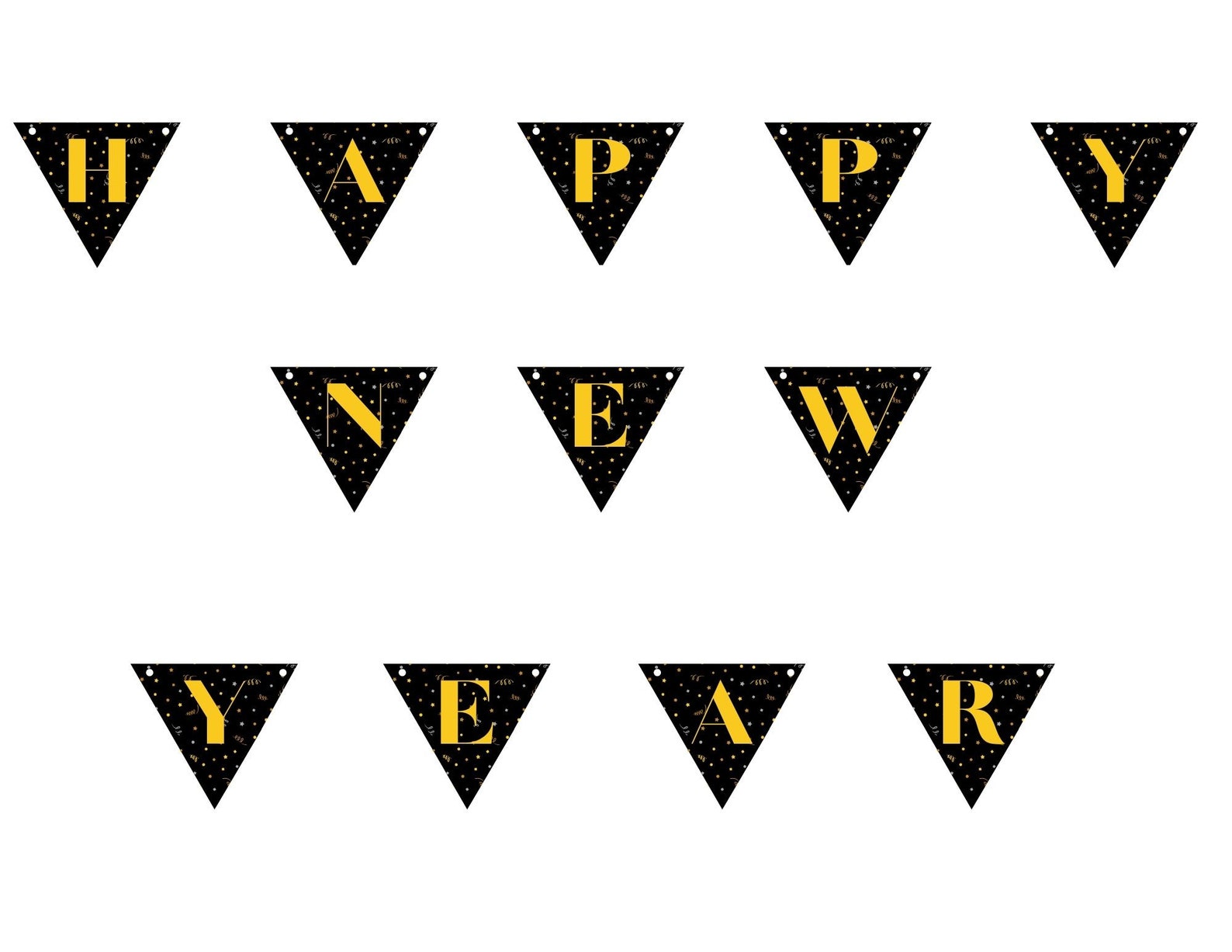 Printable Happy New Year Bunting - Etsy