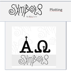 Digital Download Christian Symbol Alpha Omega Plotter File svg png jpg
