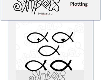 Digital Download symbol chrześcijański ryba komunia chrzest potwierdzenie małżeństwa sublimacja ploter plik SVG PNG jpg