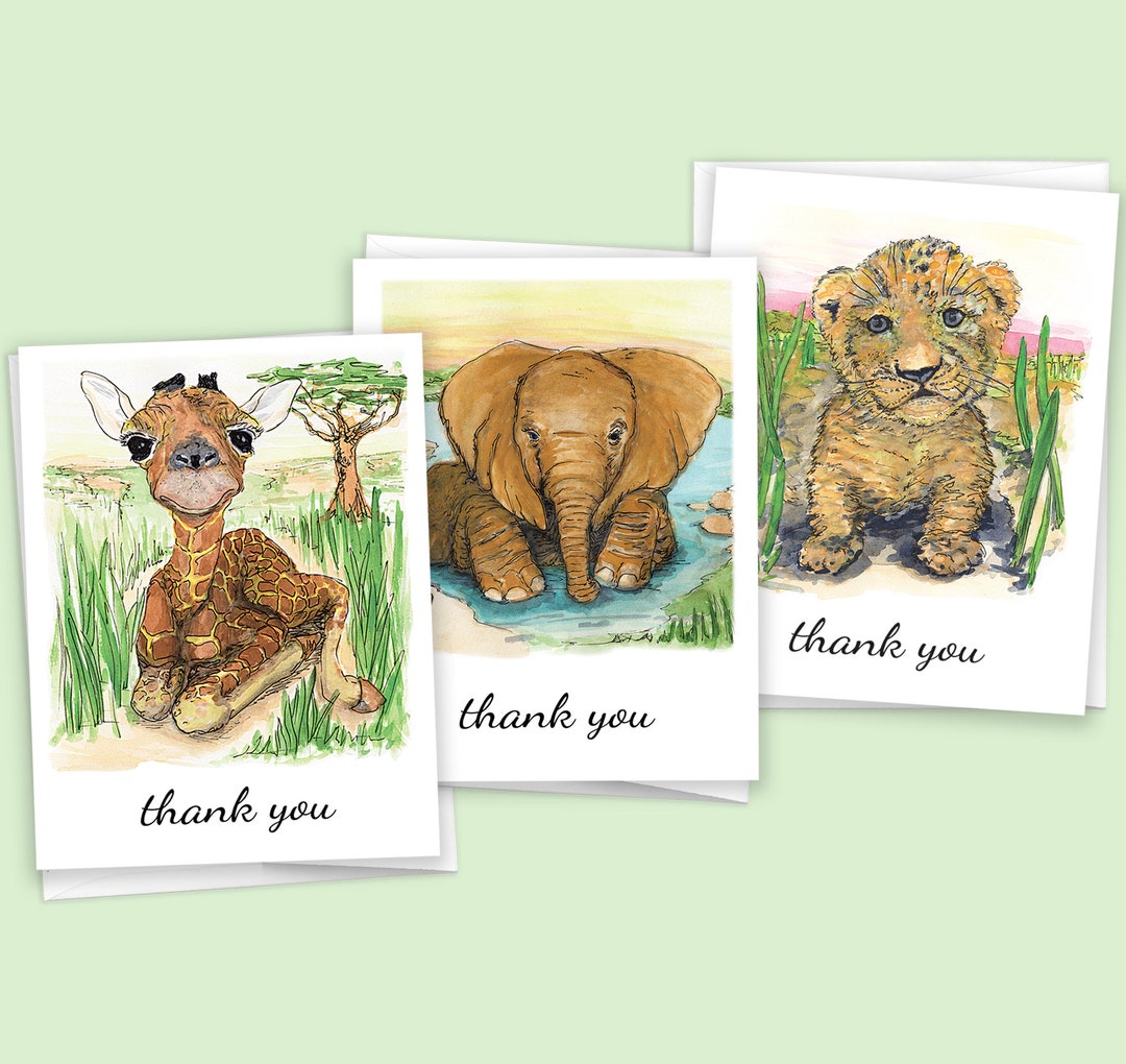 Lush Animal Thank You Cards Picture in 4K Lush Animal Thank You Cards Picture in 4K