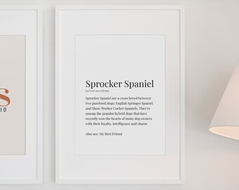 sprocker spaniel gifts