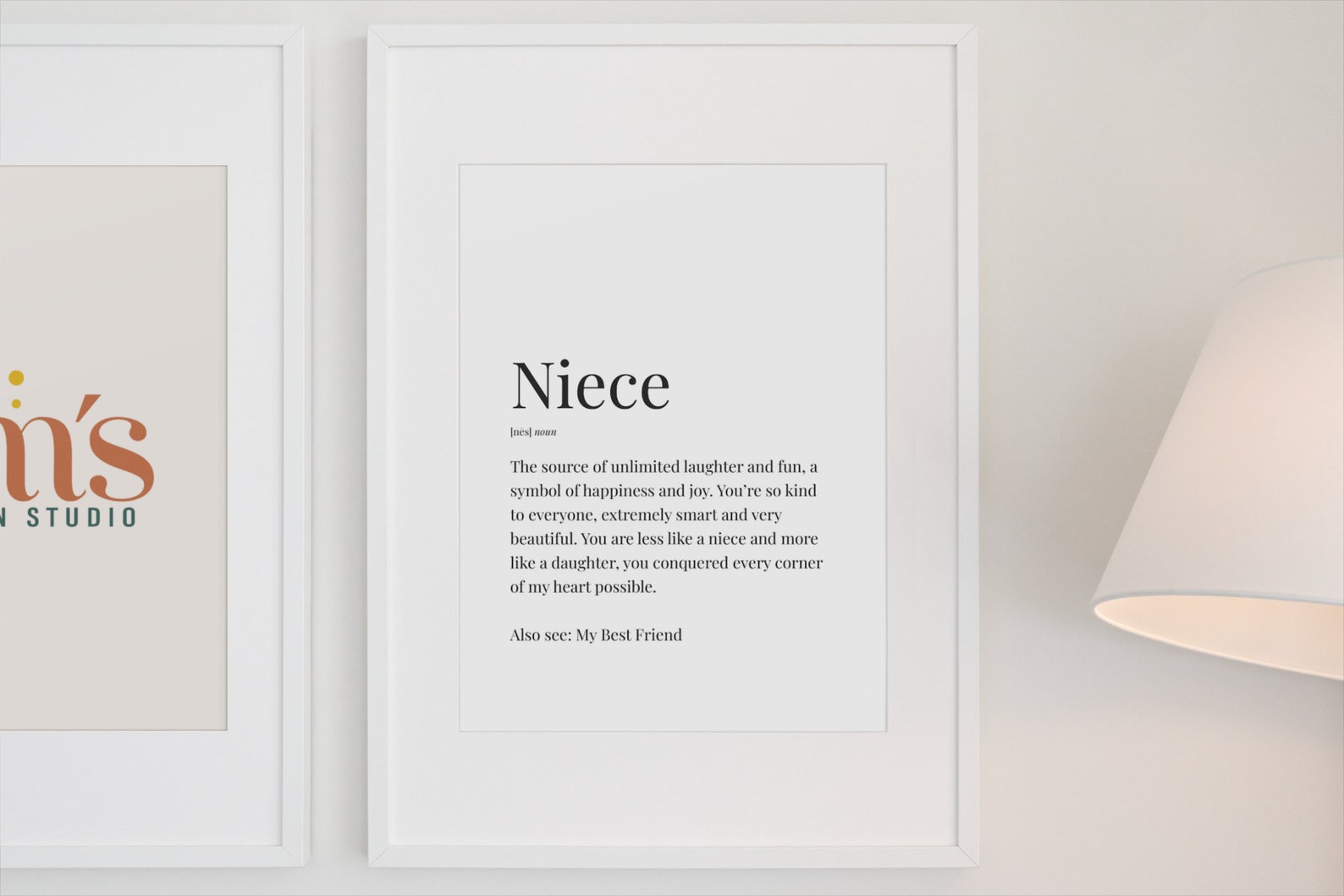 DIGITAL DOWNLOAD Niece Definition Print Niece Gift Niece Etsy