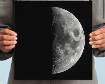 1st Quarter Moon by ARTstronomy *GLASS*