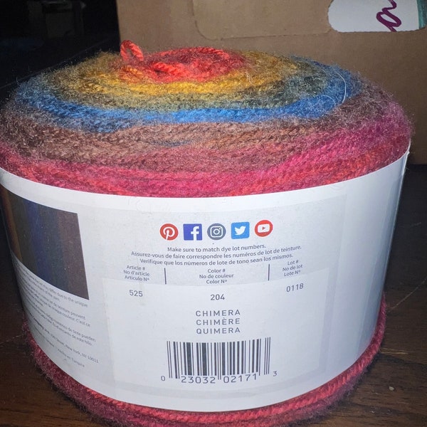 DESTASHING Lion Brand Mandala Yarn in CHIMERA