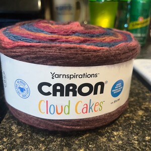 DESTASHING Yarn Caron Cloud Cakes in Color SALTWATER TAFFY 