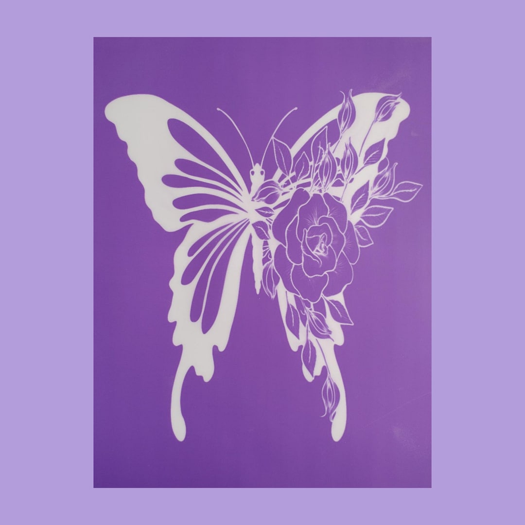 Butterfly Stencil Silk Screen Stencil Reusable Adhesive Stencil butterfly-stencil-silk-screen-stencil-reusable-adhesive-stencil