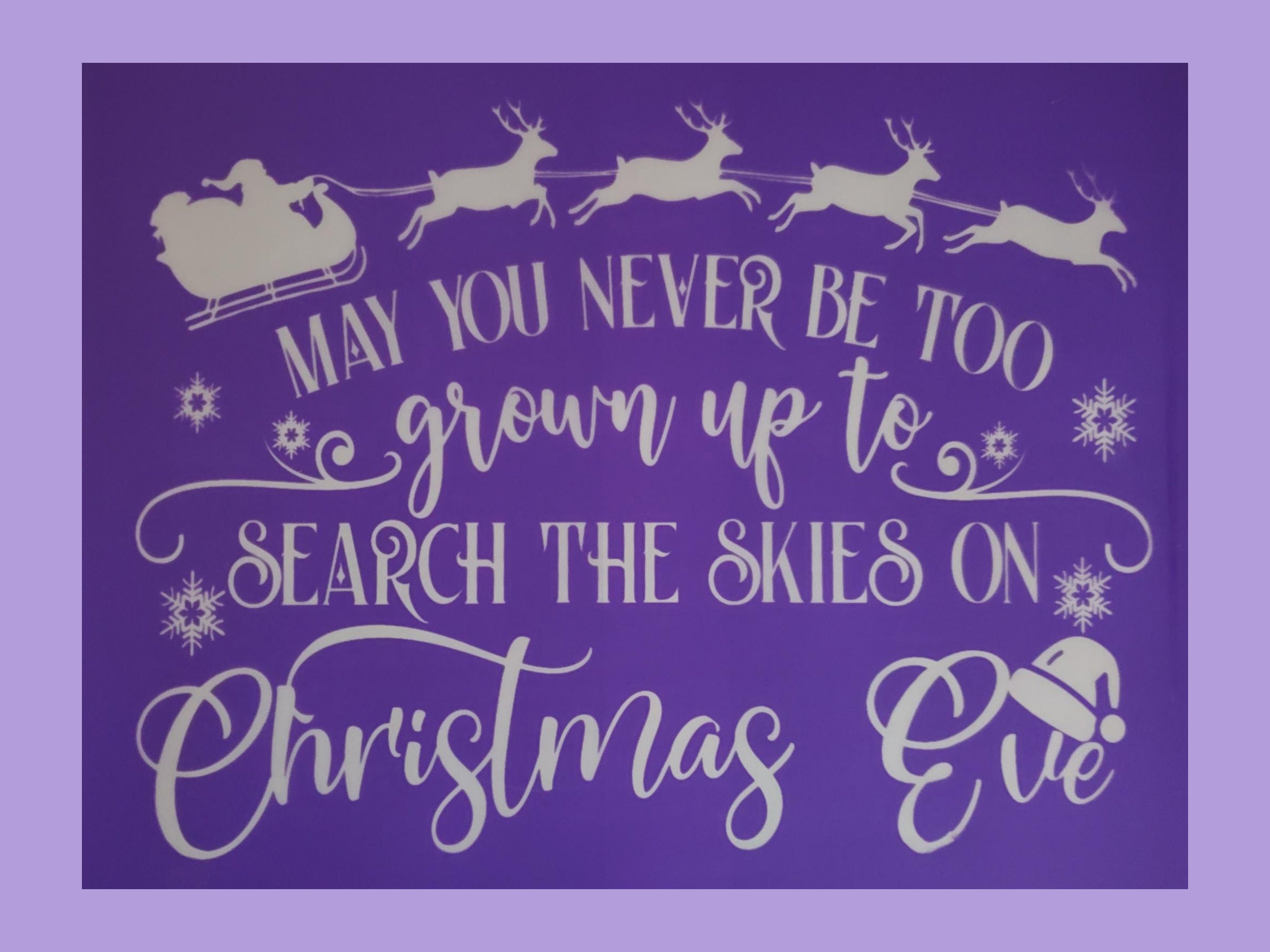 Christmas Silk Screen Stencil, Santa Stencil, Chalk Paste Stencil