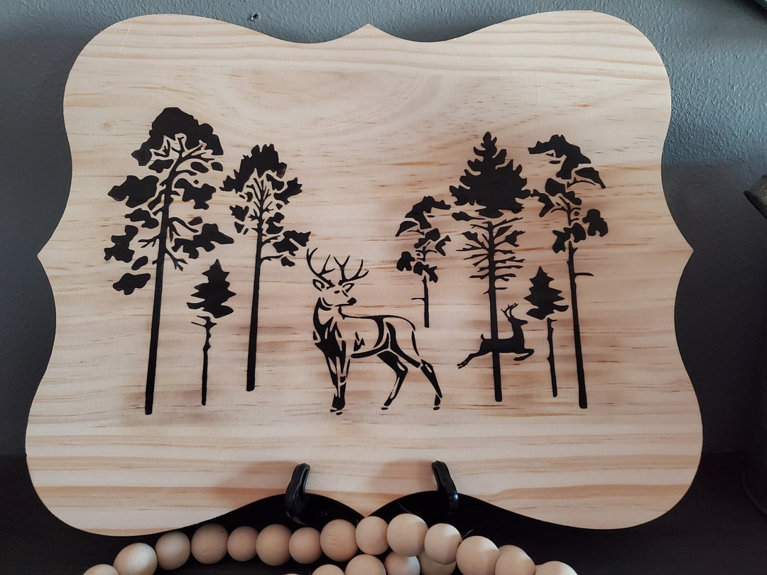 My first try at wood burning. Not too happy with my letters but I can't  believe my deer actually resembles a deer! : r/woodburning