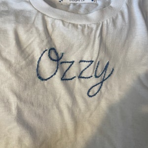 Custom Embroidered T-Shirt, Custom Hand Embroidered, Baby gift, Child Gift