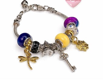 Custom European Charm Bracelet | Pandora-Style | Personalized Gift for Her