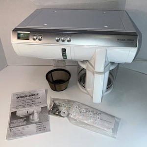 Black & Decker Spacemaker 12-cup Under Cabinet Coffee Maker SDC750 White  Tested 