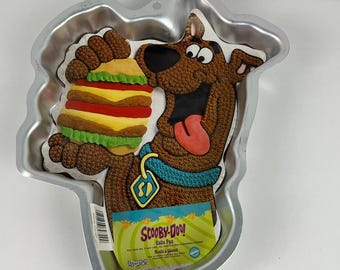Molde para pastel vintage de Scooby-Doo de Wilton con hamburguesa grande 2105-3227 Hanna-Barbera