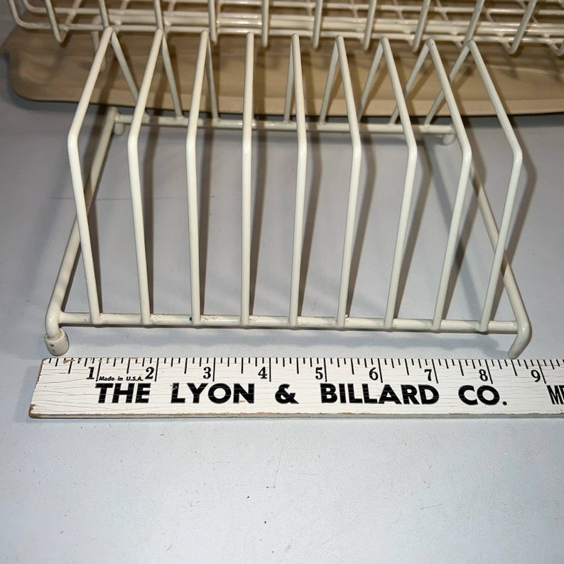 VTG Rubbermaid Dish Drainer Drying Coated Rack W/ Mat Tray & Rack 20x14