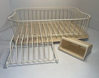 Vintage Rubbermaid Dish Drainer and Mat 2909 Beige Bisque Tan Etsy Canada