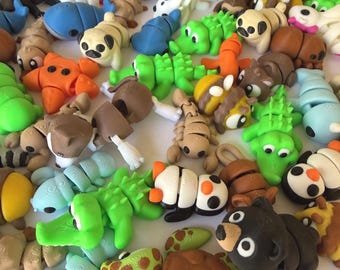 3D Printed Fidget Animal Minis | Articulated Mini Animals | Cute Desk Toys | Small Fidget Figures