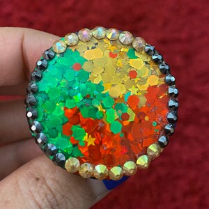 Rhinestone and Glitter Pop Grip