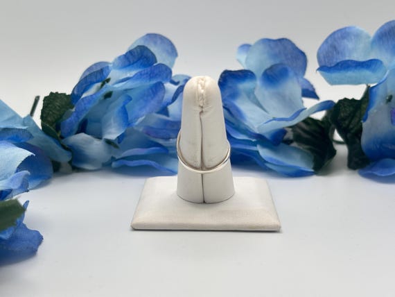 Adjustable Double Heart Ring. Sterling Silver - image 7