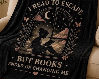 Manta para amantes de los libros, manta de lectura de regalo, manta polar para lectores, manta acogedora para lectores, manta Booktok, regalo para bibliófilos, decoración para el rincón de lectura
