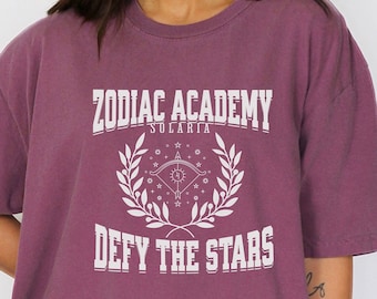 Camisa Vintage Comfort Colors de Zodiac Academy, Merchandising de Zodiac Academy, Camisa Vega Twins, Signos del Zodiaco, Camisa Celestial Heirs, Despiadado, Horóscopo