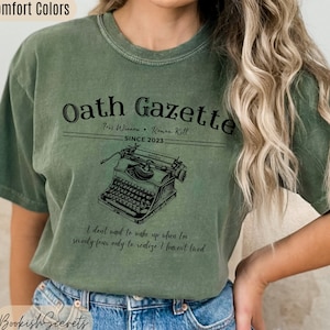 Divine Rivals Inkridden Tribune Tshirt, Oath Gazette Tshirt, Iris Winnow and Roman Kitt Shirt, Divine Rivals Gift, BookTok Shirt, Bookish Te