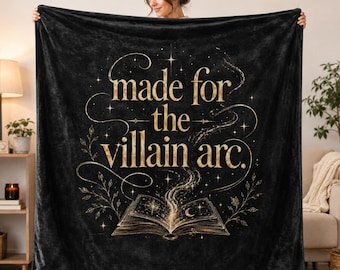 Made For The Villain Arc Blanket, Dark Romance Tee, Romantasy Reader Shirt, Morally Grey Bookish Tee, Fantasy Book Lover Gift