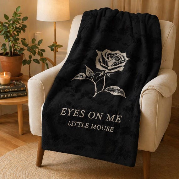 Dark Romance Throw Blanket, Home Reading Aesthetic, Enemies to lovers, Home Book Nook Decor, Cozy Reading Decor, Dark Romance Decoration