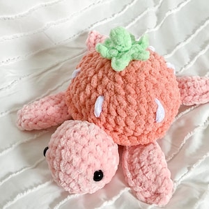 Crochet Strawberry Seaturtle | Fruit Turtle | Crochet Turtle | Strawberry | Strawberry Turtle | Crochet Turtle | Crochet Amigurumi | Plushie