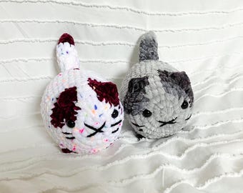 Gato de ganchillo / Personalizado / Peluche / Amigurumi / Gatos / Peluche de gato de ganchillo / Gato amigurumi / Hecho a mano / Juguete de peluche /