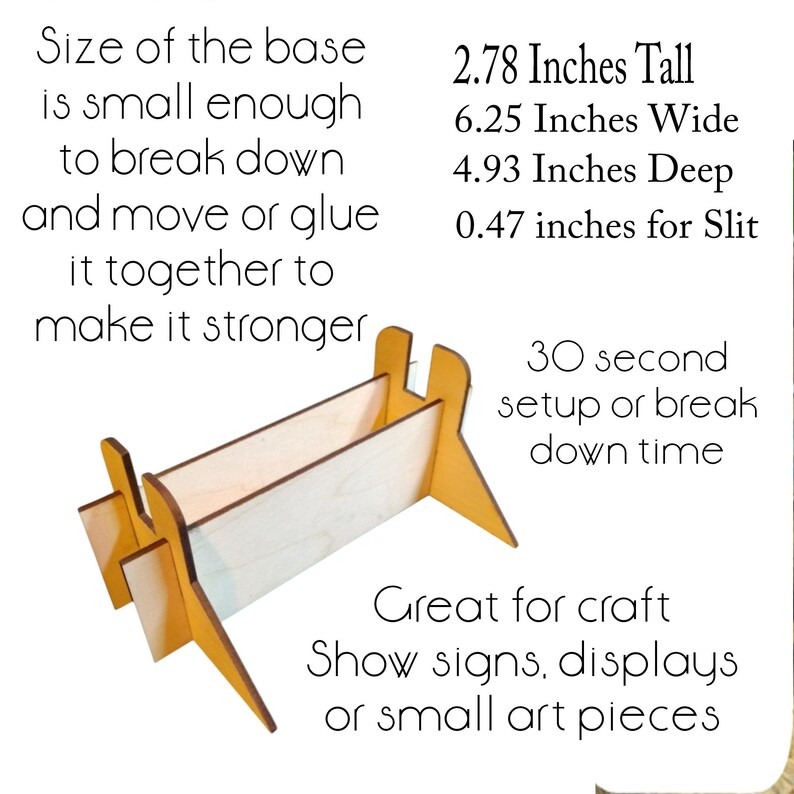 3MM Sign Holder Frame Digital | SVG File | Laser Cut File for Lightburn ...