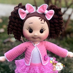 Handgemachte häkeln Amigurumi Puppe, Bio Baumwolle, Baby Mädchen Geschenk