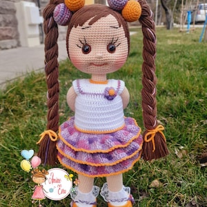 Amigurumi Doll, Handmade doll, Knitted Doll Gift for babygirl, Organic Toys for girl, Crochet big doll, For sale, Finished Crochet doll