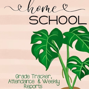 Homeschool Planner: Undated, 250+ Pages, Grade & Attendance Tracker (Printable PDF)
