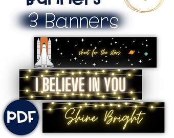 Google Classroom Banner, Classroom Banner, Virtual Learning, Learning Resources, Homeschool Resources, School Resources
