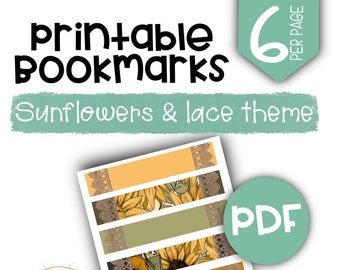 Printable Bookmarks, PDF Print Out, Book Lovers Gift, School Supplies, Printable Gifts, PDF Download, Digital Download