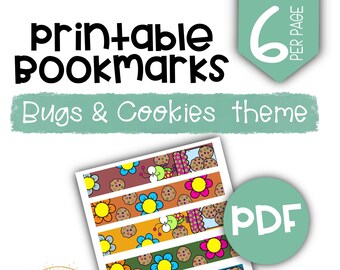Printable Bookmarks, PDF Print Out, Book Lovers Gift, School Supplies, Printable Gifts, PDF Download, Digital Download