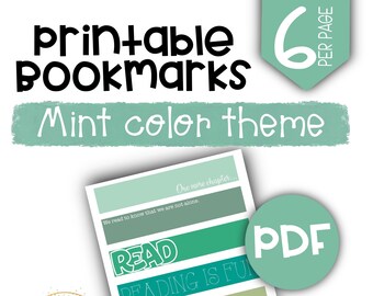 Printable Bookmarks, PDF Print Out, Book Lovers Gift, School Supplies, Printable Gifts, PDF Download, Digital Download