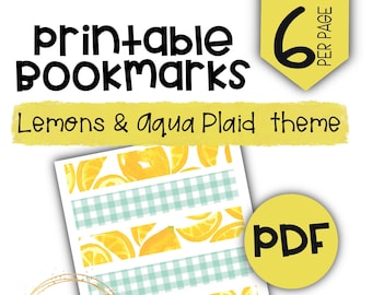 Printable Bookmarks, PDF Print Out, Book Lovers Gift, School Supplies, Printable Gifts, PDF Download, Digital Download