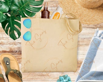 Modern Mockup, Summer Tote Flat Lay, Tote Flat Lay, Tote Mock Up, Flat Lay Mockup