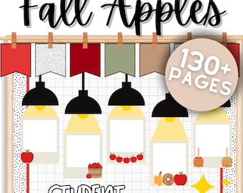 Fall Apples Student Spotlight Bulletin Board, Printable Bulletin Boards