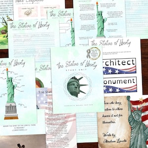 Statue of Liberty Study Unit, Charlotte Mason Inspired, Homeschool Lesson, Christian Lesson Plans, Unit Study, Homeschool