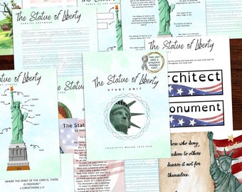 Statue of Liberty Study Unit, Charlotte Mason Inspired, Homeschool Lesson, Christian Lesson Plans, Unit Study, Homeschool