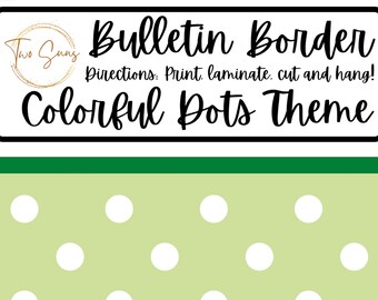 Classroom Bulletin Border, Bulletin Board Border, Printable Classroom Decorations, PDF Format