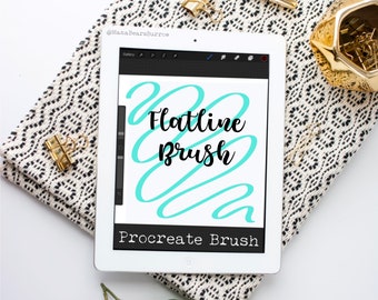 Flatline Brush, Procreate Brush, Procreate Accessories, iPad Art, Graphic Design, Digital Art, Graphic Arts