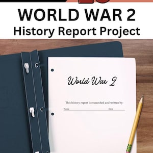 World War 2 History Report Project: Middle School Research (PDF)