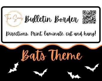 Bulletin Border, Bulletin Board Border, Printable Classroom Decorations, PDF Format