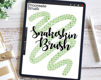 Snakeskin Brush, Procreate Brush, Procreate Accessories, iPad Art, Graphic Design, Digital Art, Graphic Arts