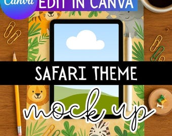 iPad Mockup for Canva | Drag-and-Drop Frame | Teacher Resource Display | Digital Educational Mock Ups | TPT Seller Resources