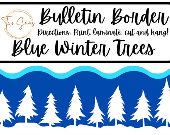 Classroom Bulletin Border, Bulletin Board Border, Printable Classroom Decorations, PDF Format